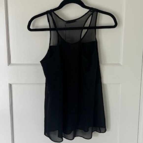 Alexander Wang Black Sheer Tank Top NWT Size XS - Picture 3 of 5